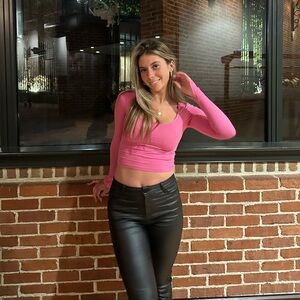 Shein leather pants, size small